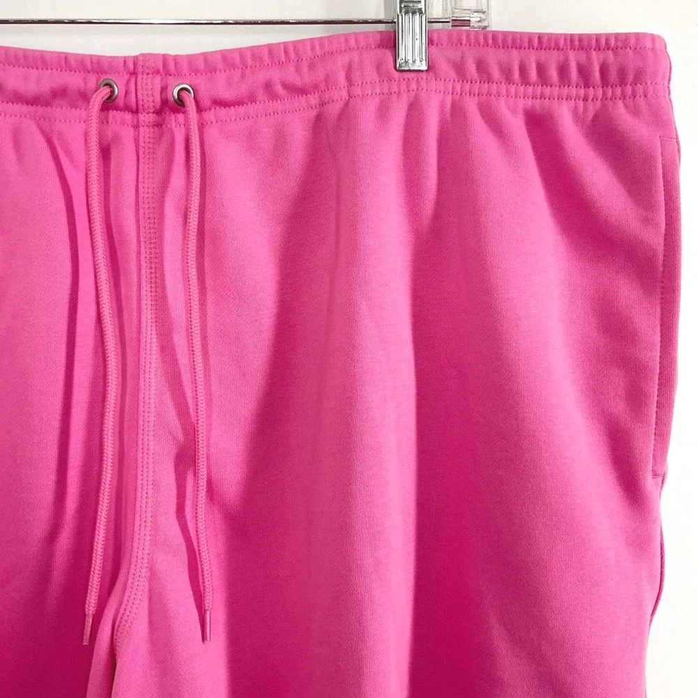 NEW Nike‎ Sweat Shorts Men's XXL Pink Fleece Drawstring Above Knee NWT